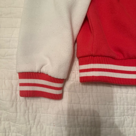 Victoria Secret PINK Pink And White Letterman Jacket Size Medium - Picture 13 of 16